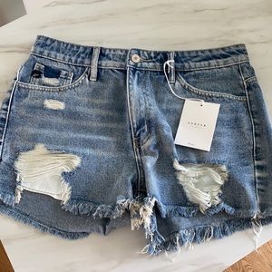 VICI Kancan denim shorts size large
